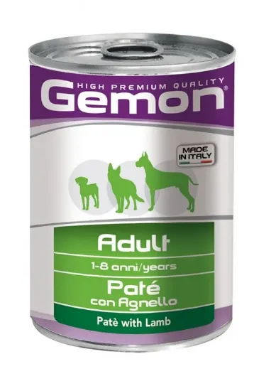Снимка на Gemon with Lamb Adult - Пастет с агнешко месо - опаковка, 5 броя х 400 гр.