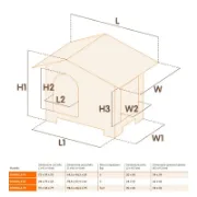 Снимка на Ferplast Domus Small - Дървена къща за кучета, 60,5 x 73,5 x h 54,5 см. 5