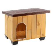 Снимка на Ferplast Baita 60 - Дървена къща за кучета, 67 x 53 x h 55,5 см. 1