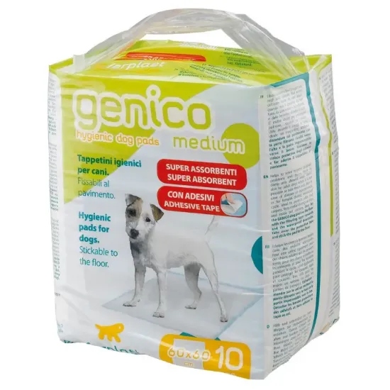 Снимка на Ferplast Genico Medium Pads - Памперс /подложка, силно абсорбиращи ,10 бр. 60/60 см.