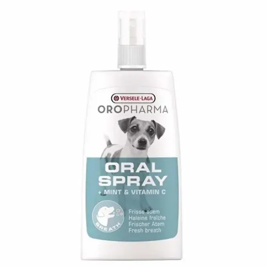 Снимка на Versele Laga Oropharma Oral Sprey - Вода за уста за свеж дъх и бели зъби за кучета - опаковка 150 мл