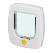 Снимка на Ferplast Swing 3 - Вратичка за вграждане за кучета и котки, 22,5 x 5 x h 25,2 см. - бяла 1