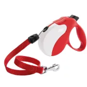 Снимка на Ferplast - Amigo Cord Medium - Автоматичен повод за кучета до 25 кг, 5 метра въже - червено бял 1