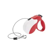 Снимка на Ferplast - Amigo Cord Mini - Автоматичен повод за кучета до 12 кг, 3 метра въже - червено бял 1