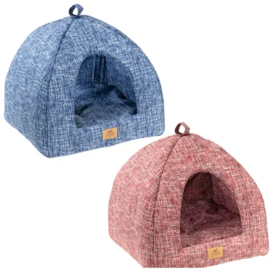 Снимка на Ferplast - Tipi - Меко легло за кучета и котки тип къщичка, 44см/44см/38 см.