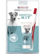 Снимка на Versele-Laga - Dental Care Kit toothpaste + toothbrush Комплект за устна хигиена за кучета - опаковка 70 г 1