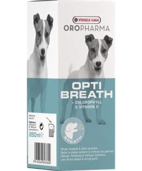 Снимка на Versele-Laga - Opti Breath Препарат за устна хигиена за кучета - опаковка 250 мл