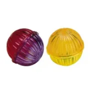 Снимка на Ferplast Translucent balls - Играчка за кучета и котки, пластмасови топчета 2 броя със звънче, 4 см. 2