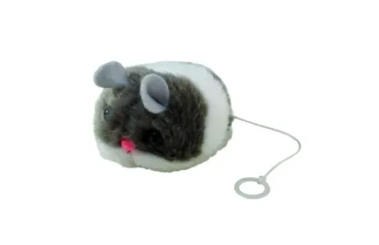 Снимка на Ferplast Trembling plush mouse - Забавна играчка за котки - механична плюшена мишка, 7.5 см.