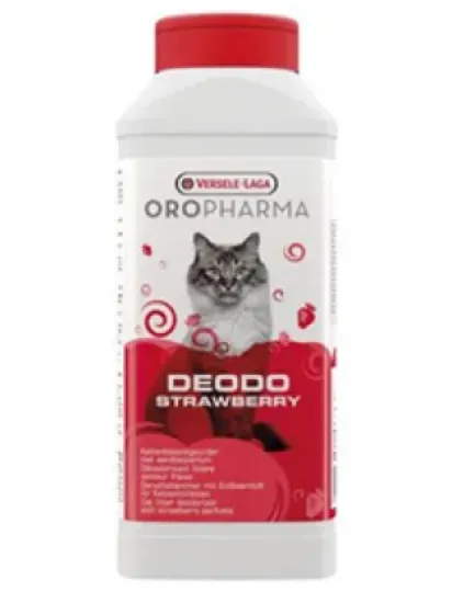 Снимка на Versele-Laga - Deodo Strawberry - Дезодорант на прах за котешка тоалетна с аромат на ягода - опаковка 750 мл