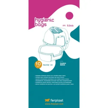 Показвай детайлите за Ferplast Hygienic bags FPI 5366 - Хигиенни торбички за тоалетни Dama и Mika, 10 броя, 56 / 52 см. 1 - MyPetShop.bg Снимка на Ferplast Hygienic bags FPI 5366 - Хигиенни торбички за тоалетни Dama и Mika, 10 броя, 56 / 52 см. 1
