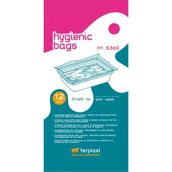 Снимка на Ferplast Hygienic bags FPI 5360 - Хигиенни торбички за тоалетни- модели: Kitty, 37 / 29 см.