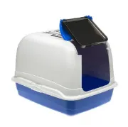 Снимка на Ferplast Maxi Bella Cabrio - Закрита котешка тоалетна с филтър против миризми, 50 / 65.5 / 47 см., / черна, синя, червена / 5