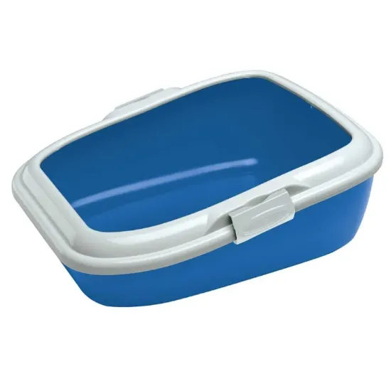 Снимка на Ferplast Litter tray for cats Moderna - Открита котешка тоалетна с борд, 56 / 43.5 / 19 см.