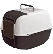 Снимка на Ferplast Prima Cabrio - Закрита котешка тоалетна с филтър против миризми, 52,5 / 39,5 / 38 см. 2