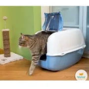 Снимка на Ferplast Prima Cabrio - Закрита котешка тоалетна с филтър против миризми, 52,5 / 39,5 / 38 см. 4