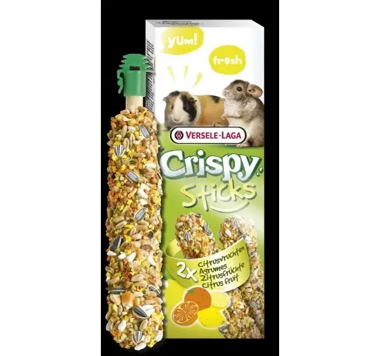 Снимка на Versele-Laga - Sticks Guinea Pigs Citrus Fruit - Стик за морски свинчета с цитрусови плодове - опаковка 110 гр (2 бр. х 55 гр)