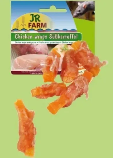Снимка на JR Farm Лакомство за гризачи - снакс със сладък картоф и пиле, 50 гр.