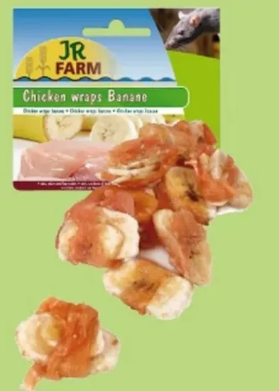 Снимка на JR Farm Лакомство за гризачи - снакс с банан и пиле, 50 гр.
