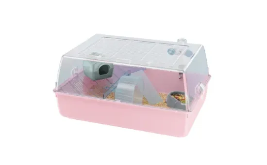 Снимка на Ferplast - CAGE MINI Duna Hamster -Оборудвана клетка за хамстери и други гризачи - 55 х 39 х 27 см.