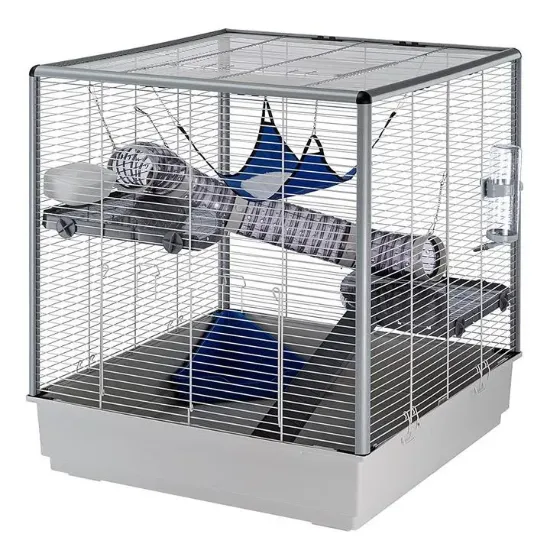 Снимка на Ferplast - Cage Furat XL Grey - Оборудвана клетка за порове - 75 х 80 х 86,5 см.