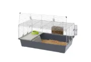 Снимка на Ferplast - CAGE Rabbit 100 - Оборудвана клетка за зайци и други гризачи, 95 х 57 х 46 см. 1