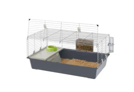 Снимка на Ferplast - CAGE Rabbit 100 - Оборудвана клетка за зайци и други гризачи, 95 х 57 х 46 см.