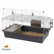 Снимка на Ferplast - CAGE Rabbit 100 - Оборудвана клетка за зайци и други гризачи, 95 х 57 х 46 см. 2