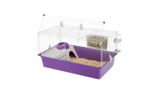 Снимка на Ferplast - Cage Rabbit 80 - Оборудвана клетка за морски свинчета и други гризачи, 77 х 48 х h 42 см.