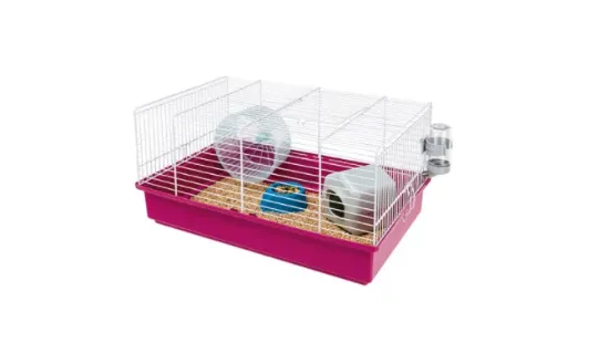 Снимка на Ferplast - Cage Criceti 9 - Оборудвана клетка за хамстери и други малки гризачи с колело и купичка - размер 46 х 29,5 х 22,5 см.