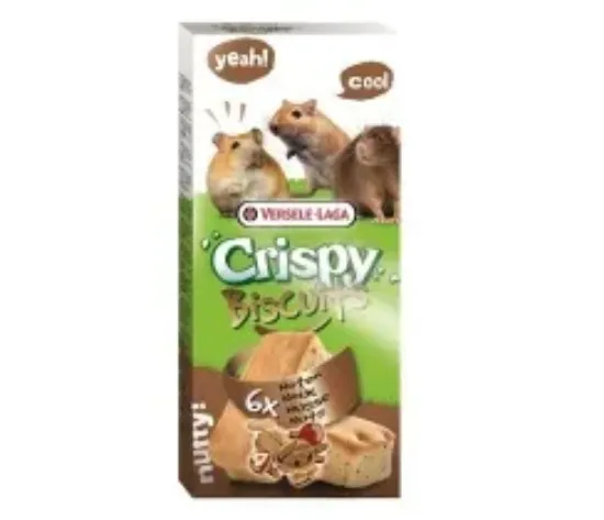 Снимка на Versele-Laga - Crispy Biscuit Small Animals Nuts Снакс за мишки - опаковка 70 г (6 бр.)