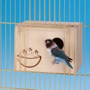 Снимка на Ferplast Nido Small - Дървена къщичка гнездилка за птици, 13 / 12 / 17 см. 3