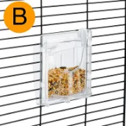 Снимка на Ferplast Brava 2 - Външна пластмасова хранилка за малки и средни птици, 11 / 8,5 / 13 см. 4