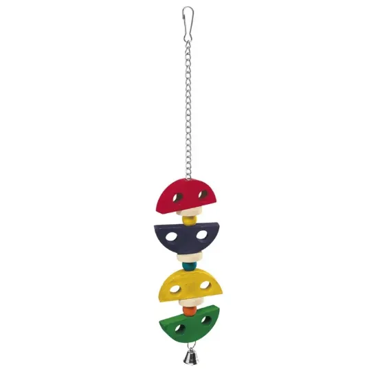Снимка на Ferplast Parrot Toy - Дървена играчка за папагали, 7,2 / 1,5 / 43 см.