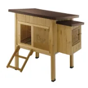 Снимка на Ferplast Hen House 10 - Дървена къщичка за кокошки, до 4 пилета 124 / 98 / 110 см. 2