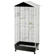 Снимка на Ferplast - Canary and small bird aviary - Клетка за канарчета, екзотични и други малки птици - размер 76,5 x 57 x 16 1,5 h см. 2