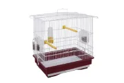 Снимка на Ferplast - Cage Guisy White - Клетка за канарчета, екзотични и други малки птици - размер 39 x 26 x 37 см. 1