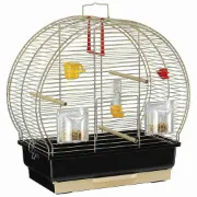 Снимка на Ferplast - Cage Luna Antique 2 BRASS - Оборудвана клетка за канарчета , екзотични и други малки птици - размер 44,5 x 25 x 45,5 см. 1