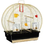 Снимка на Ferplast - Cage Luna Antique 2 BRASS - Оборудвана клетка за канарчета , екзотични и други малки птици - размер 44,5 x 25 x 45,5 см. 2