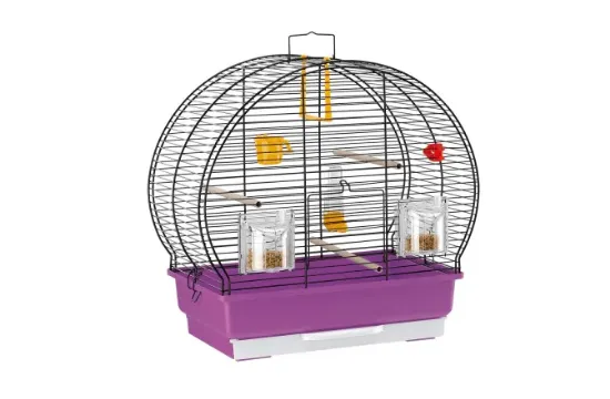 Снимка на Ferplast - Cage Luna 2 BLACK - Оборудвана клетка за птици - размер 44,5 x 25 x 45,5 см.