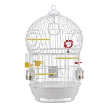 Показвай детайлите за Ferplast - Cage Bali White -Оборудвана клетка за канарчета, екзотични и други малки птици - размер Ø43,5 x H 68,5 см. 1 - MyPetShop.bg Снимка на Ferplast - Cage Bali White -Оборудвана клетка за канарчета, екзотични и други малки птици - размер Ø43,5 x H 68,5 см. 1