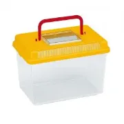 Снимка на Ferplast - Geo Flat Medium - Контейнер за транспортиране на рибки и костенурки с дръжка, 2,5 литра, 23,2х15,3х16,6 см. 2