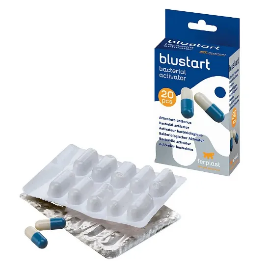 Снимка на Ferplast - Blustart Bacterial activator - Биоактиватор - бактериален активатор за сладководни и морски аквариуми, 20 броя