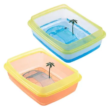 Показвай детайлите за Ferplast - Turtle Bowl Tortugas - Пластмасов аквариум за костенурки, 47 x 36 x 15,5 см. 1 - MyPetShop.bg Снимка на Ferplast - Turtle Bowl Tortugas - Пластмасов аквариум за костенурки, 47 x 36 x 15,5 см. 1