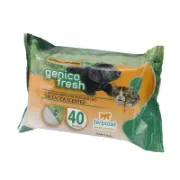 Снимка на Ferplast Genco Fresh Green Tea - Почистващи мокри кърпички за кучета и котки със зелен чай, 40 броя, 20/30 см. 2