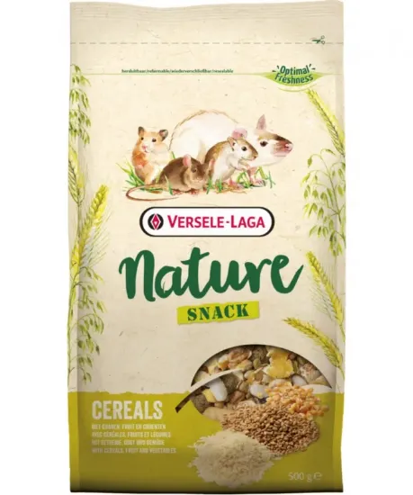 Снимка на Versele Laga Snack Cereals - разнообразна закуска от зърнени храни, за всеядни гризачи, 500 гр.