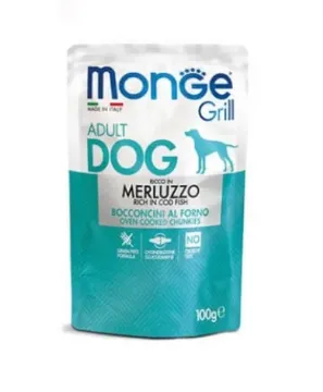 Показвай детайлите за MONGE Gemon GRILL CHUNKIES COD FISH – ПАУЧ ХАПКИ НА ГРИЛ С Риба Треска 1 - MyPetShop.bg Снимка на MONGE Gemon GRILL CHUNKIES COD FISH – ПАУЧ ХАПКИ НА ГРИЛ С Риба Треска 1