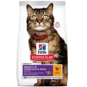 Снимка на HILL’S SCIENCE PLAN SENSITIVE STOMACH & SKIN ADULT С ПИЛЕШКО – ПЪЛНОЦЕННА ХРАНА ЗА КОТКИ НАД 1 ГОД. С ЧУВСТВИТЕЛЕН СТОМАХ И КОЖА 1.5 кг. 1