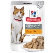 Снимка на HILL’S SCIENCE PLAN FELINE YOUNG ADULT STERILIZED CAT ПАУЧ С ПИЛЕШКО – ПЪЛНОЦЕННА ХРАНА ЗА КАСТРИРАНИ КОТКИ ОТ 6 МЕС. ДО 6 ГОД 12x85 г. 1.020 кг. 1
