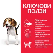 Снимка на HILL’S SCIENCE PLAN CANINE PUPPY MEDIUM С ПИЛЕШКО – ЗА ПОДРАСТВАЩИ КУЧЕТА ОТ СРЕДНИТЕ ПОРОДИ ДО 25 КГ., ОТ ОТБИВАНЕТО ДО 1 Г. БРЕМЕННИ И КЪРМЕЩИ КУЧЕТА 2.5 кг. 3